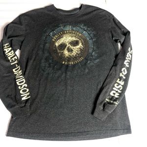 Harley-Davidson Long sleeve Tee Avalanche Denver Colorado Sz L